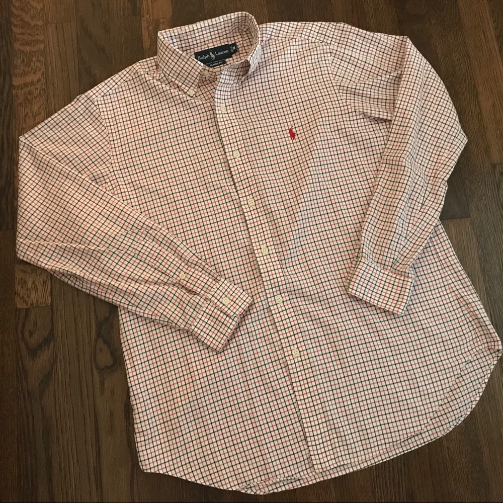 Polo Ralph Lauren Button Down - M - Red & Black